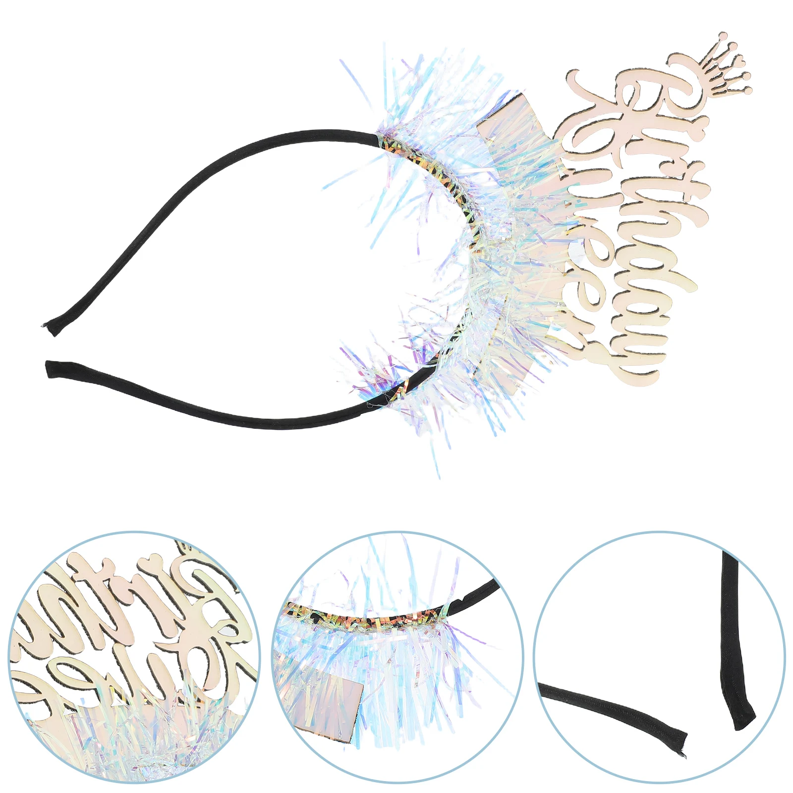 

1pcs Birthday Hoop For Female Stylish Comfortable Creative Headband Funny Photo Prop Party Accessory Festival Headdress Birthday