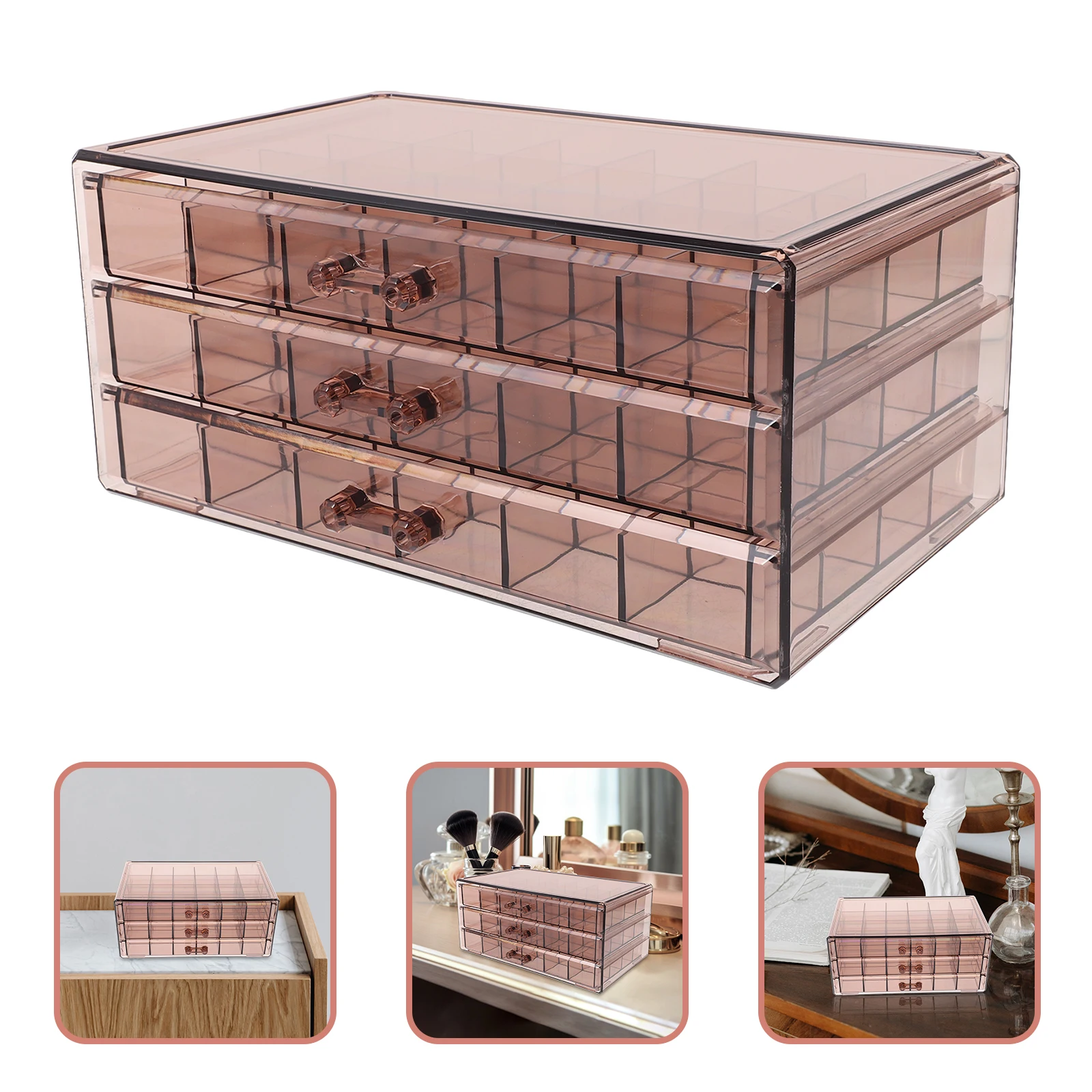 

Desktop Jewelry Storage Box Organizer Case Holder For Earrings Necklaces Bracelets With Compartments Large Capacity Portable