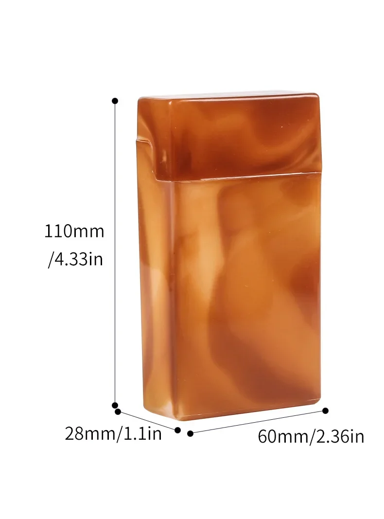 Plastic Long Cigarette Case Box Portable Cigarette Tobacco Storage Box Lighter Case Flip 110mm Cigarette Box Case Gifts