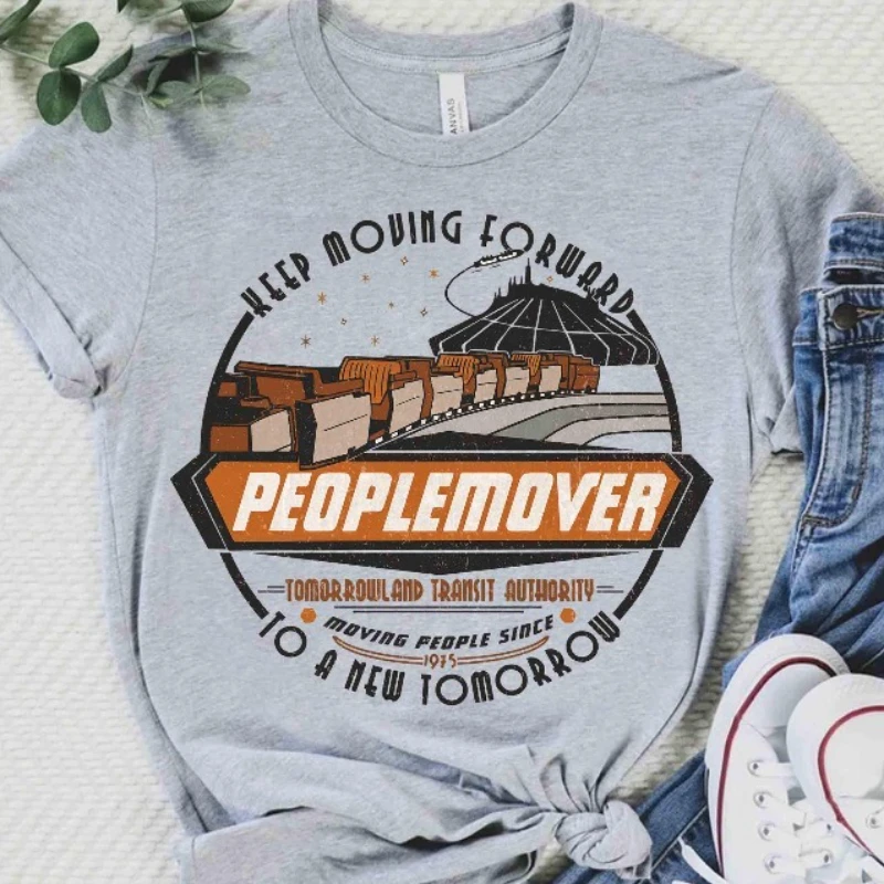 Disney-Camiseta con estampado Retro para mujer, camiseta de manga corta con cuello redondo, Top holgado de talla grande, novedad de 2026