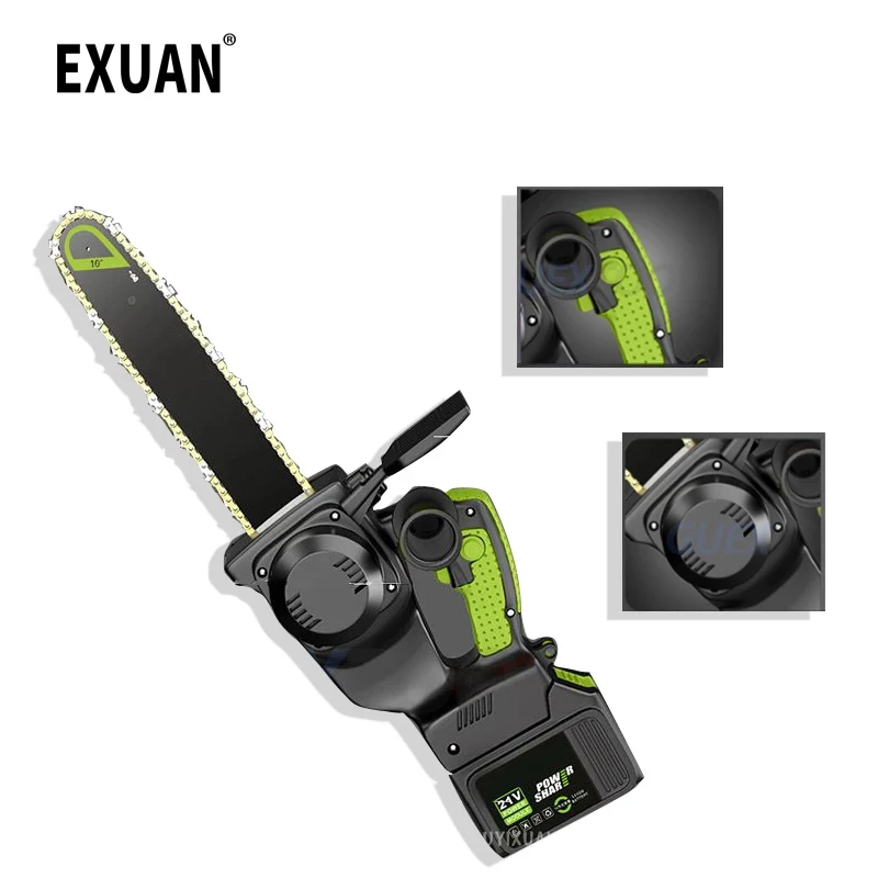 

Rechargeable single strand chain saw household small handheld wireless electric lithium battery outdoor logging cutting chainsaw