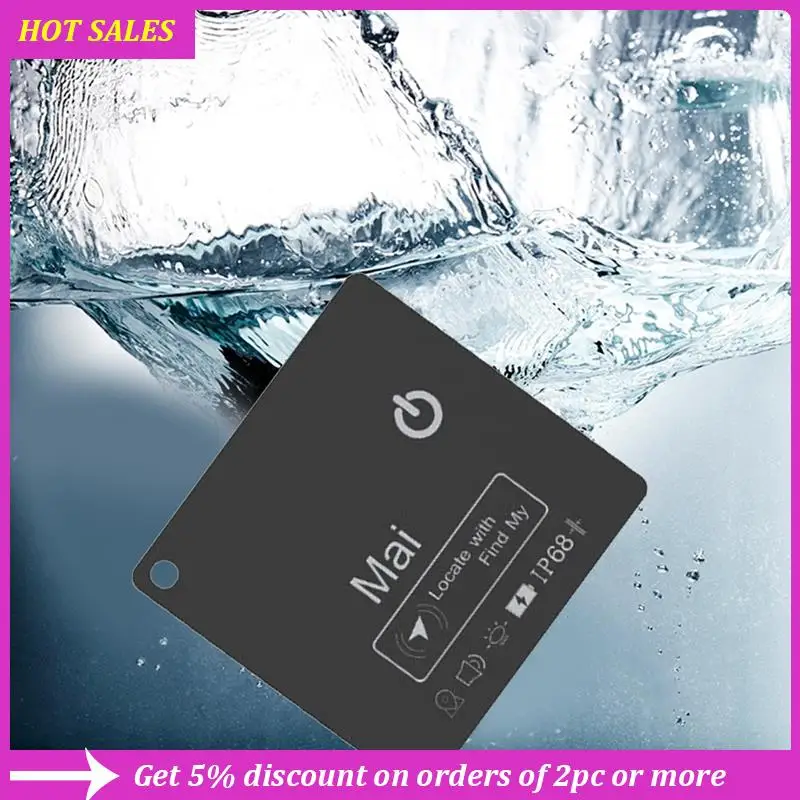

Mini Wallet Tracker Card Wireless Charging Tracking Location Gps Locator Locator Tag Alarm Reminder Work With Find My,Requisite