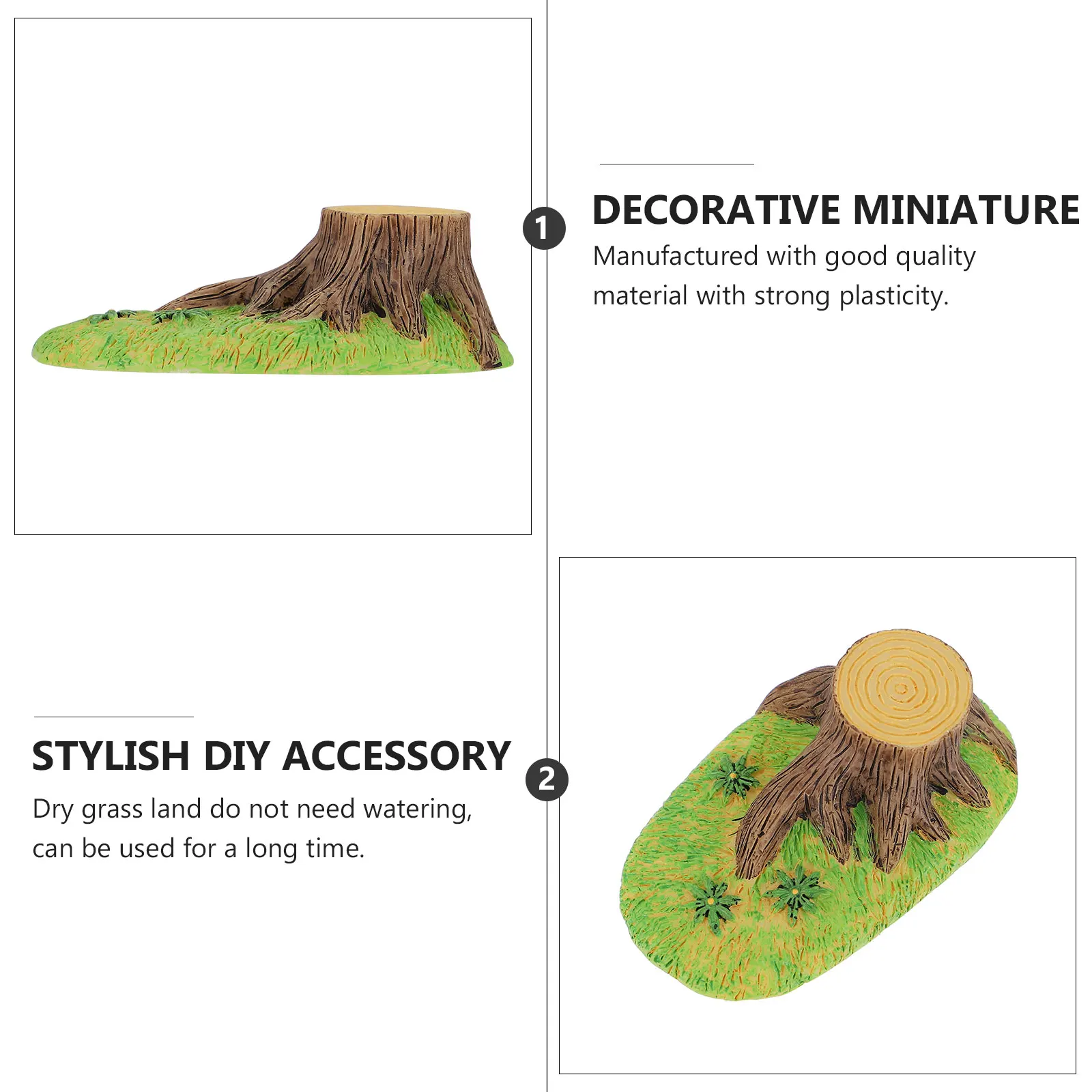 

1 pc Chic Craft Miniature Diy Accessory Practical Landscaping Prop For Garden Yard Park Decoration Stylish Exquisite Grass