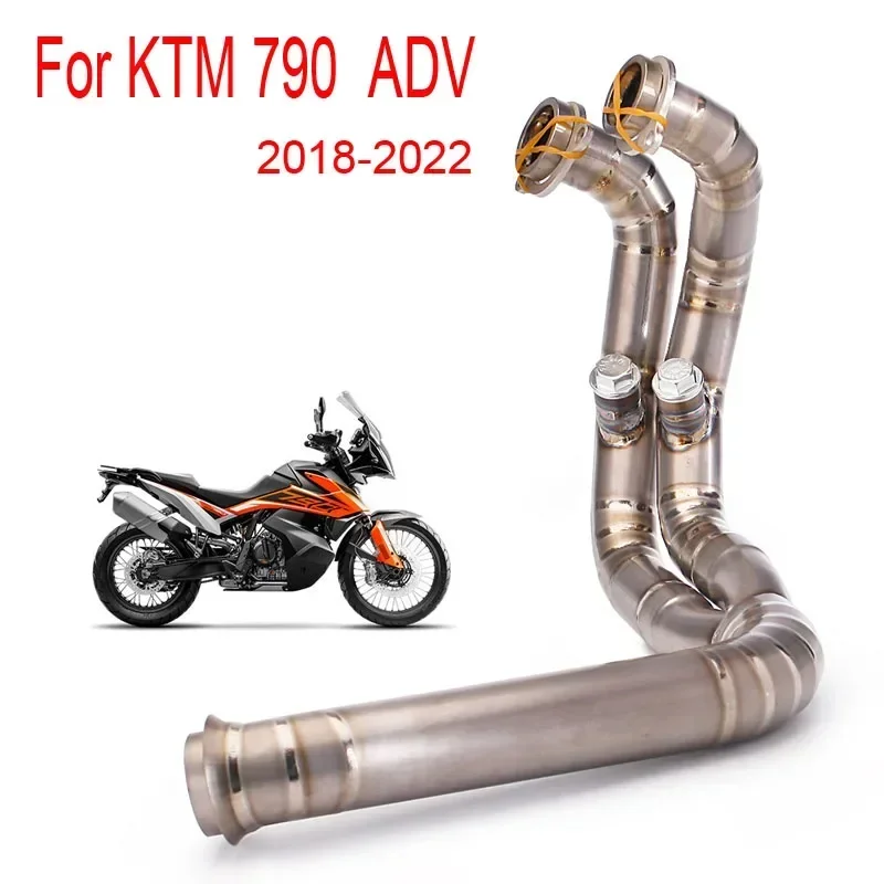 Motorcycle Exhaust Titanium Alloy Pipe Full Systems Header Pipe For KTM duke 790 ADV 2018-2022 Years