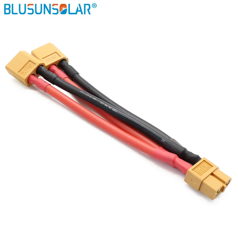 10cm XT60 XT90 T Plug Parallel Connector Male/Female Cable Dual Extension Y Splitter 2/3Way 12AWG Silicone Wire for RC Battery