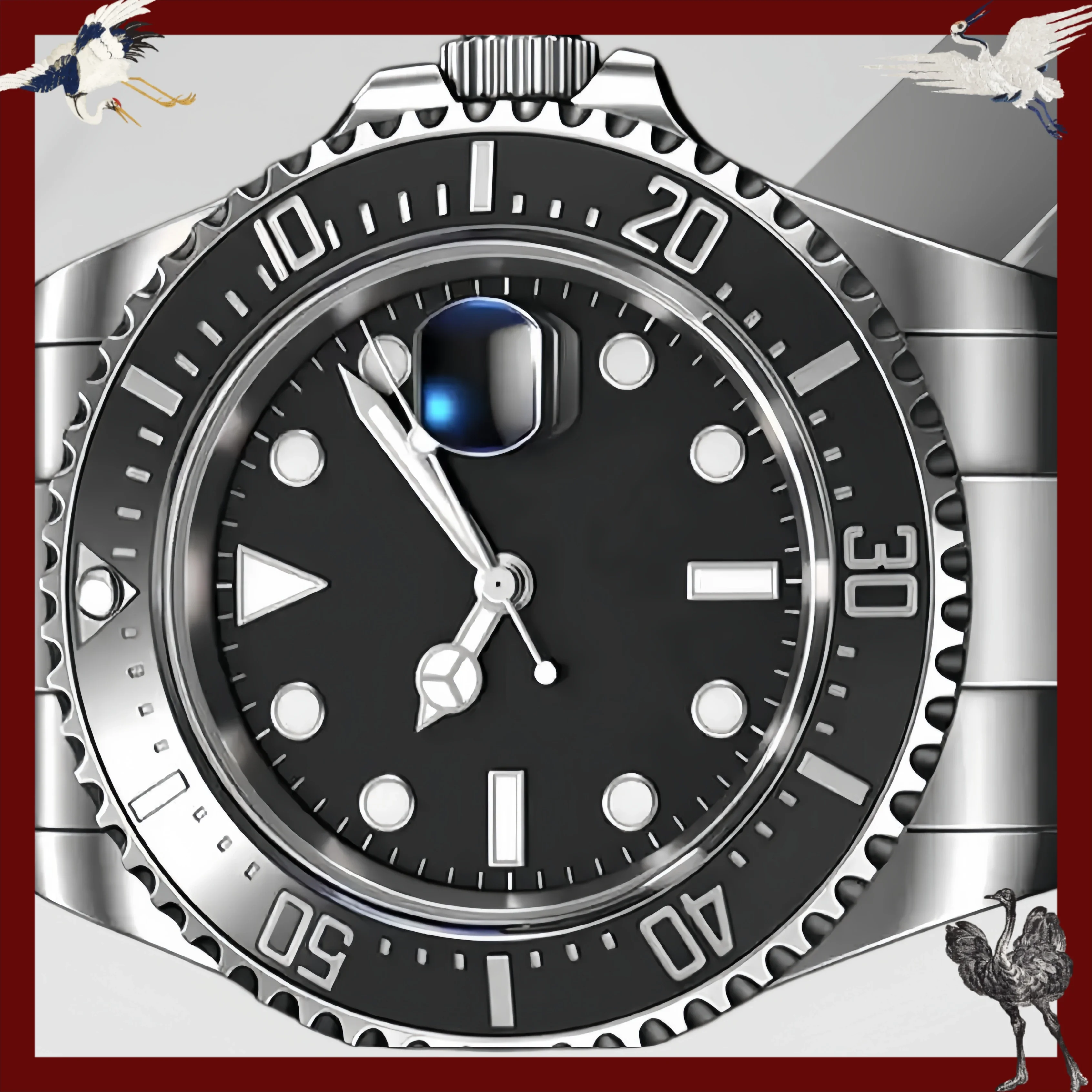 

A81 Store Customized Watches Men's Automatic Movement 904l Stainless Steel Watches 44mm