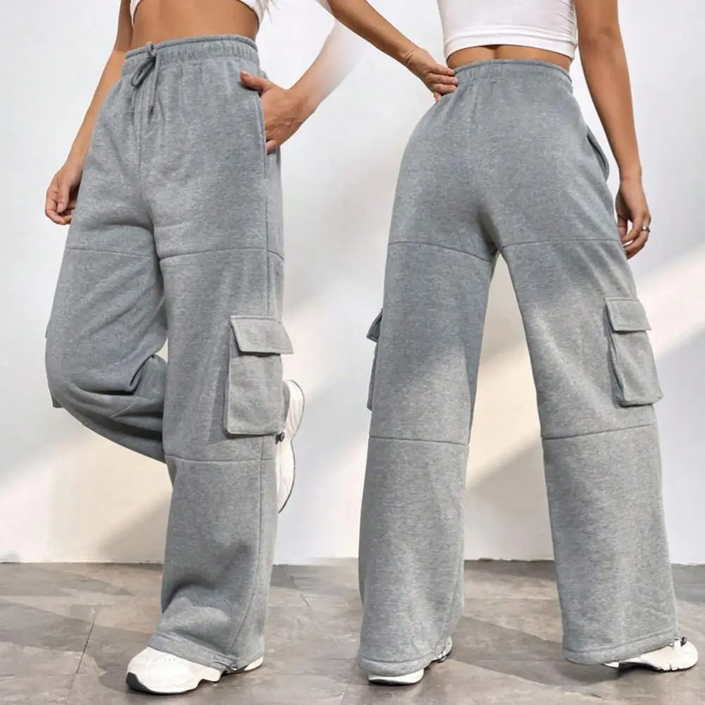 Fashion Workwear Pants Multiple Pockets Design Cargo Pants Slim Fit Trousers 2025 Autumn New Casual Work Pants Wide Leg