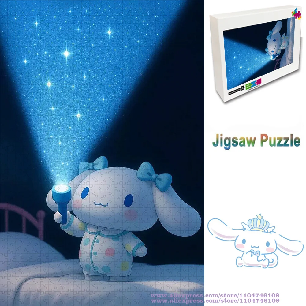 

Sanrio Cinnamoroll Puzzle Jigsaw 108/200/300/500/1000/1500Pcs Puzzles Anime Character Charmander Puzzles Intelligence Game Toys