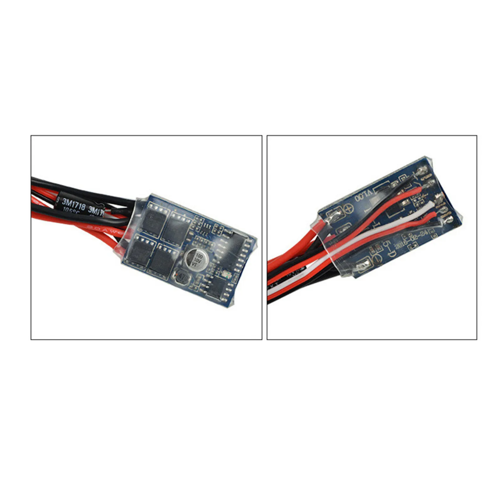 Contrôleur de vitesse de moteur bidirectionnel ESC brossé 10A, pour voiture RC 1/16 1/18 1/24, modèle de réservoir de bateau sur chenilles 10A, remplacement ESC brossé