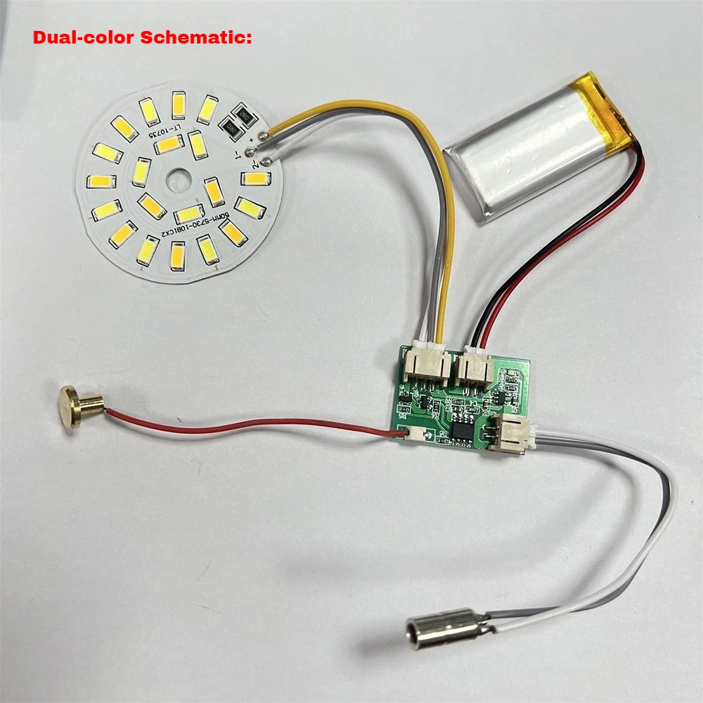 Touch Sensor Module 5V Dual-color/Single-color for Led Bedside Lamp with Touch Control and Adjustable Dimming Function