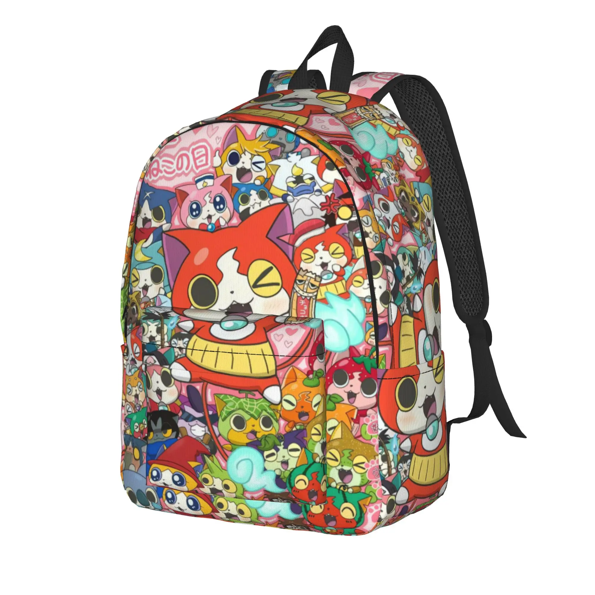 Yokai Watch Jibanyan 2 Backpack Boy Girl  Soft Backpacks Polyester Style High School Bags Camping Design Rucksack
