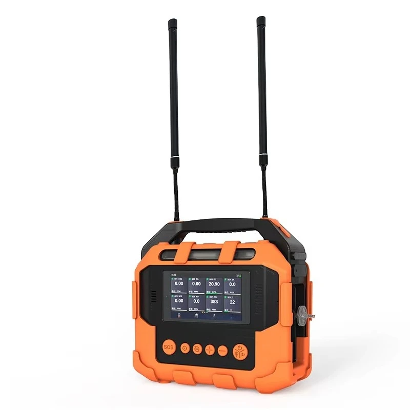 محلل غاز الأوزون المحمول 0.001ppm O3 كاشف الغاز مع شاشة 5 بوصة 7 بوصة