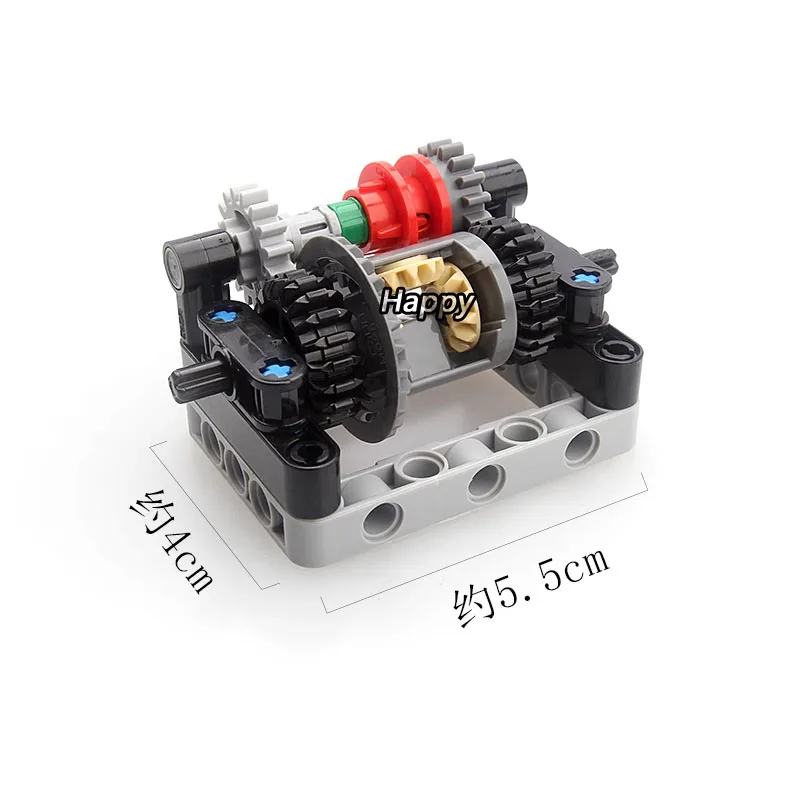 Nuovo arrivo MOC Parti tecniche Building Blocks Mattoni Kit ingranaggi differenziali Set differenziale con cornice tecnica Confezione fai da te