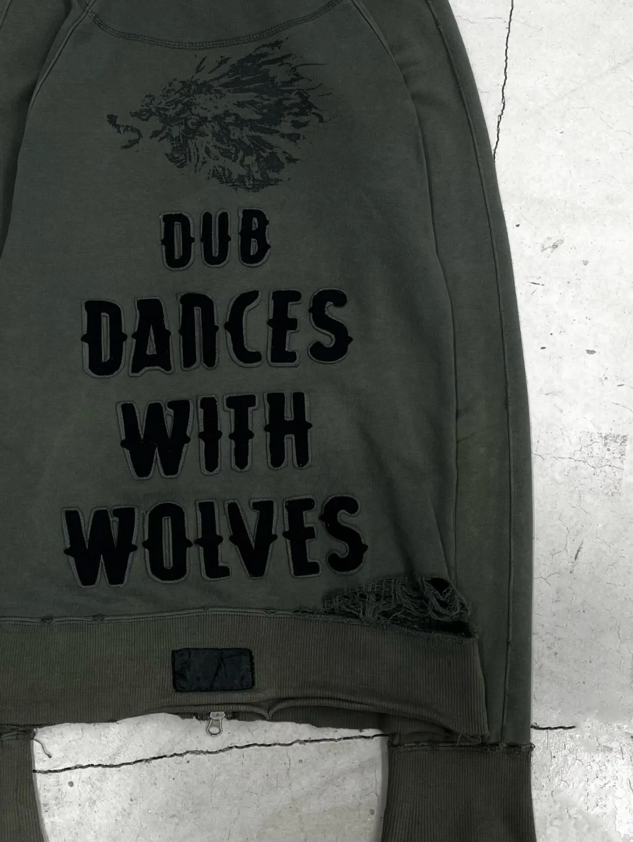 HKSH Spring Autumn New Men Tide Dark Punk Visual Style Patchwork Embroidered Letter Sweatshirt Distressed Hooded Hoodies HK26825