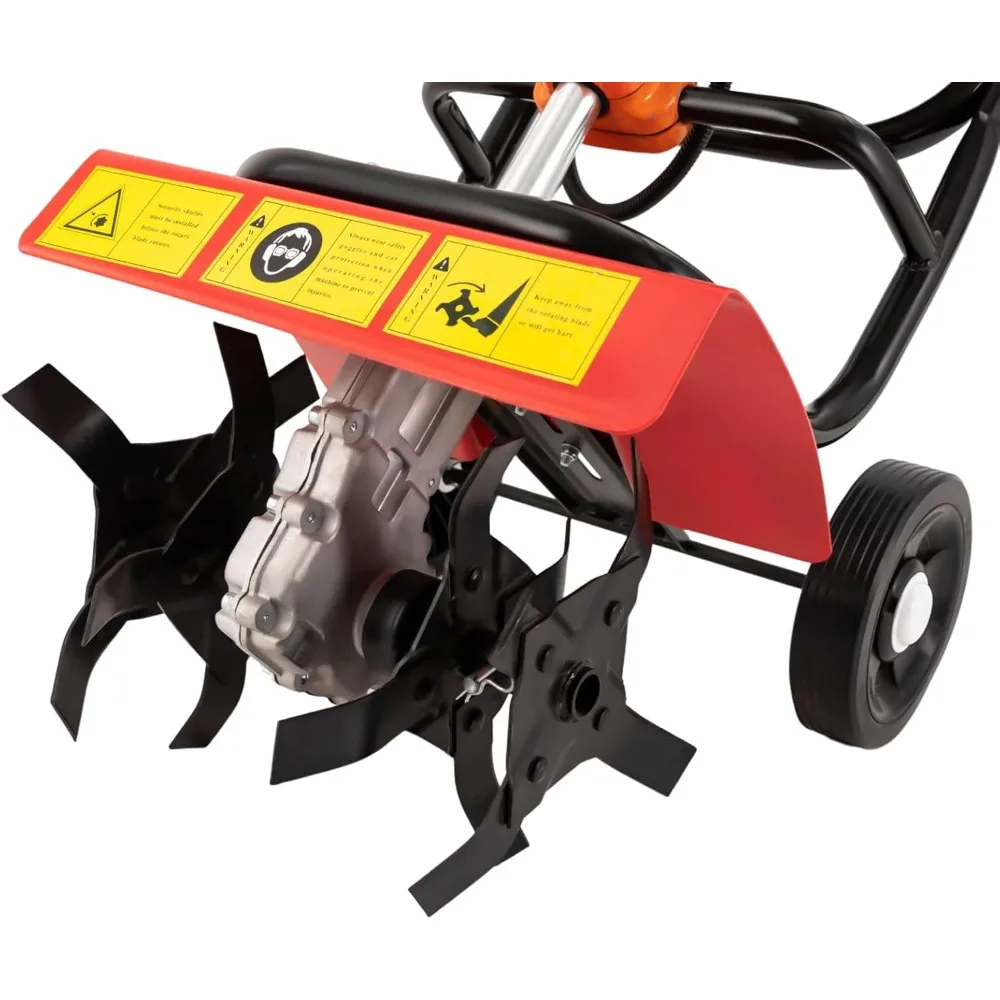 محراث يعمل بالغاز 52CC 2 السكتة الدماغية التجارية الثقيلة الحارث 1.9KW اليد الروتاري المزارع Rototiller حديقة أداة مع مقبض #6