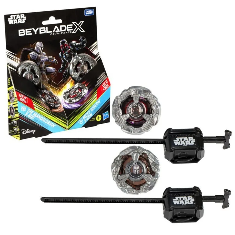 

Оригинальный Takara Tomy Beyblade X — Star Wars — The Mandalorian 3-60F vs. Moff Gideon 3-80N — новый
