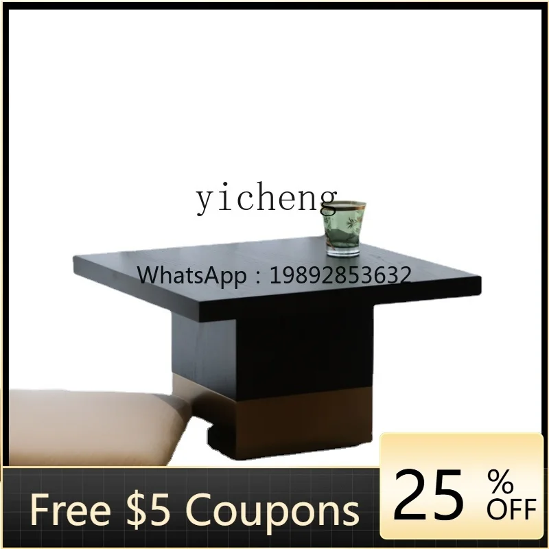 

ZZf Cream Black and White Bay Window Table and Chair Small Coffee Table Tatami Table and Chair Combination Carpet Seat