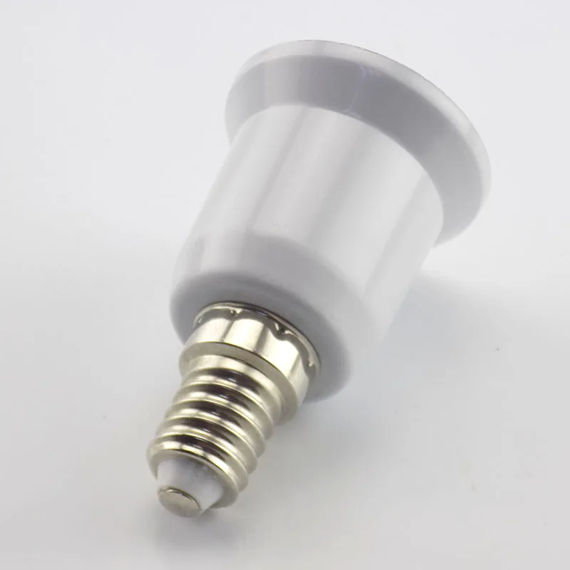 1PCS E14 To E27 Lamp Holder Converter 220V Fireproof Socket Base Converters Light Bulb Adapter Conversion Lighting Accessories