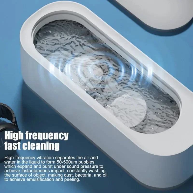 Xiaomi 360-graden ultrasone reiniger Draagbare professionele hoogfrequente trillingen Sieraden Brillen Horloges Reinigingsmachine