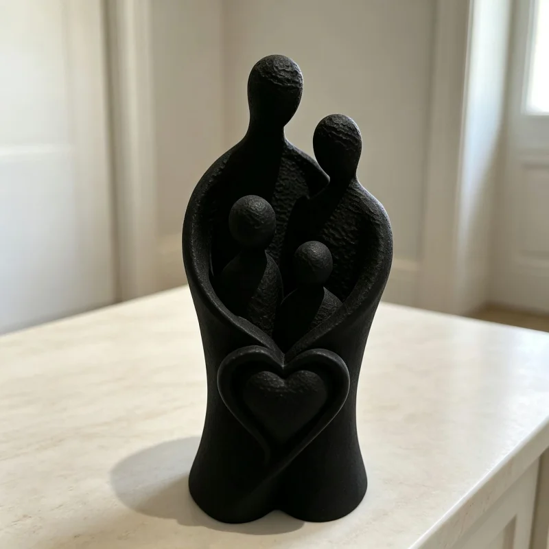 3D Printed Figurines Miniatures Sculptures Desktop Ornament Loving Family Sculptures Intertwined Lovers Home Decor Craft