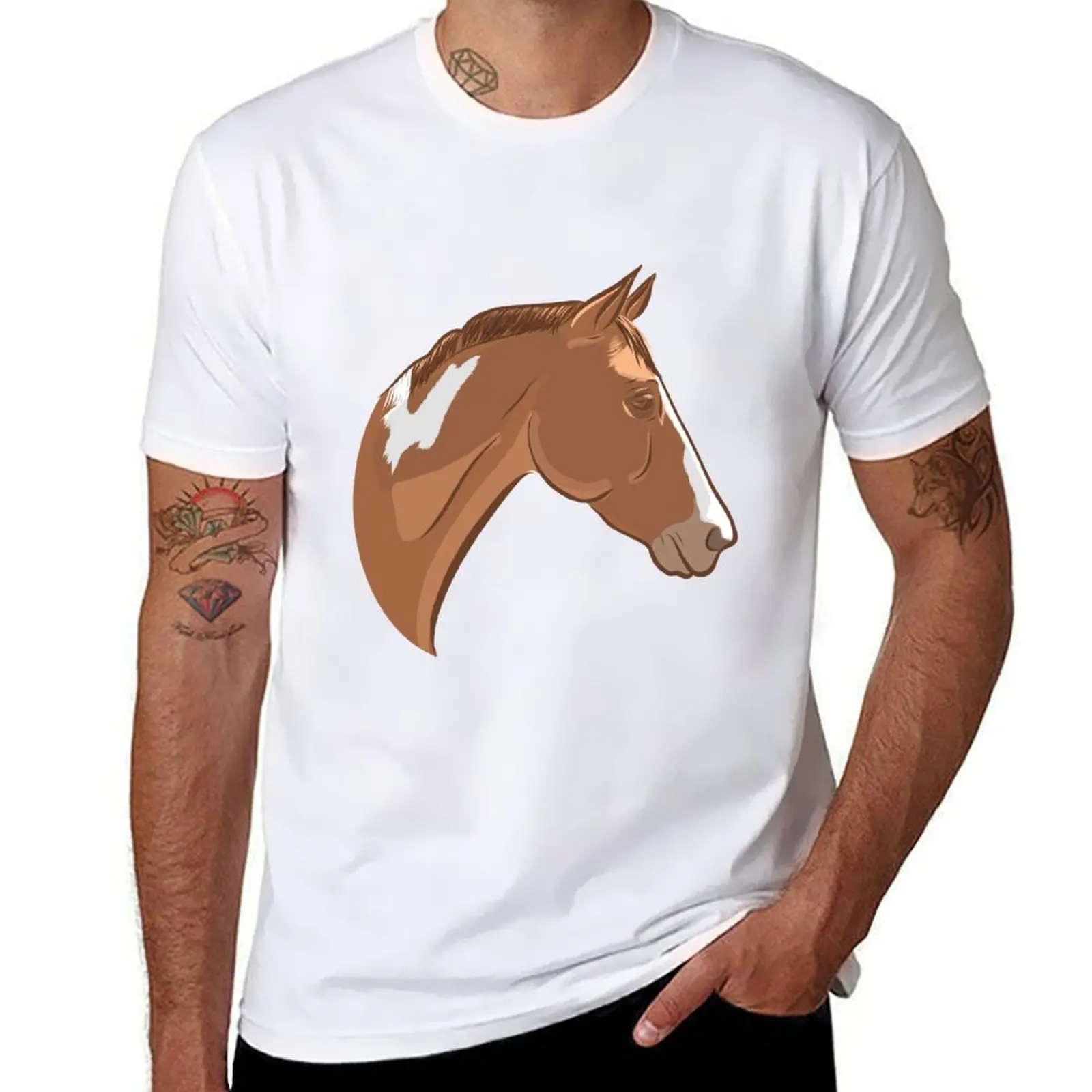 

Paint Horse - Toby T-Shirt t shirts with prints t shirts for man graphic tees t shirts for man pack cotton T-shirt