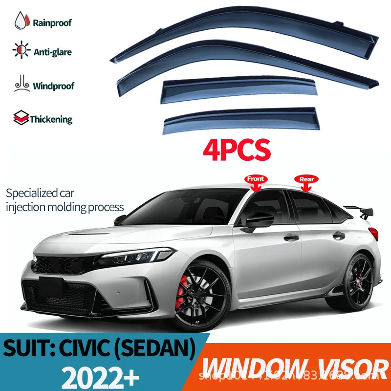 

Suitable for Honda 11th generation Civic CIVIC 2023 sunny and rainy car window rain eyebrow sun visor rain shield