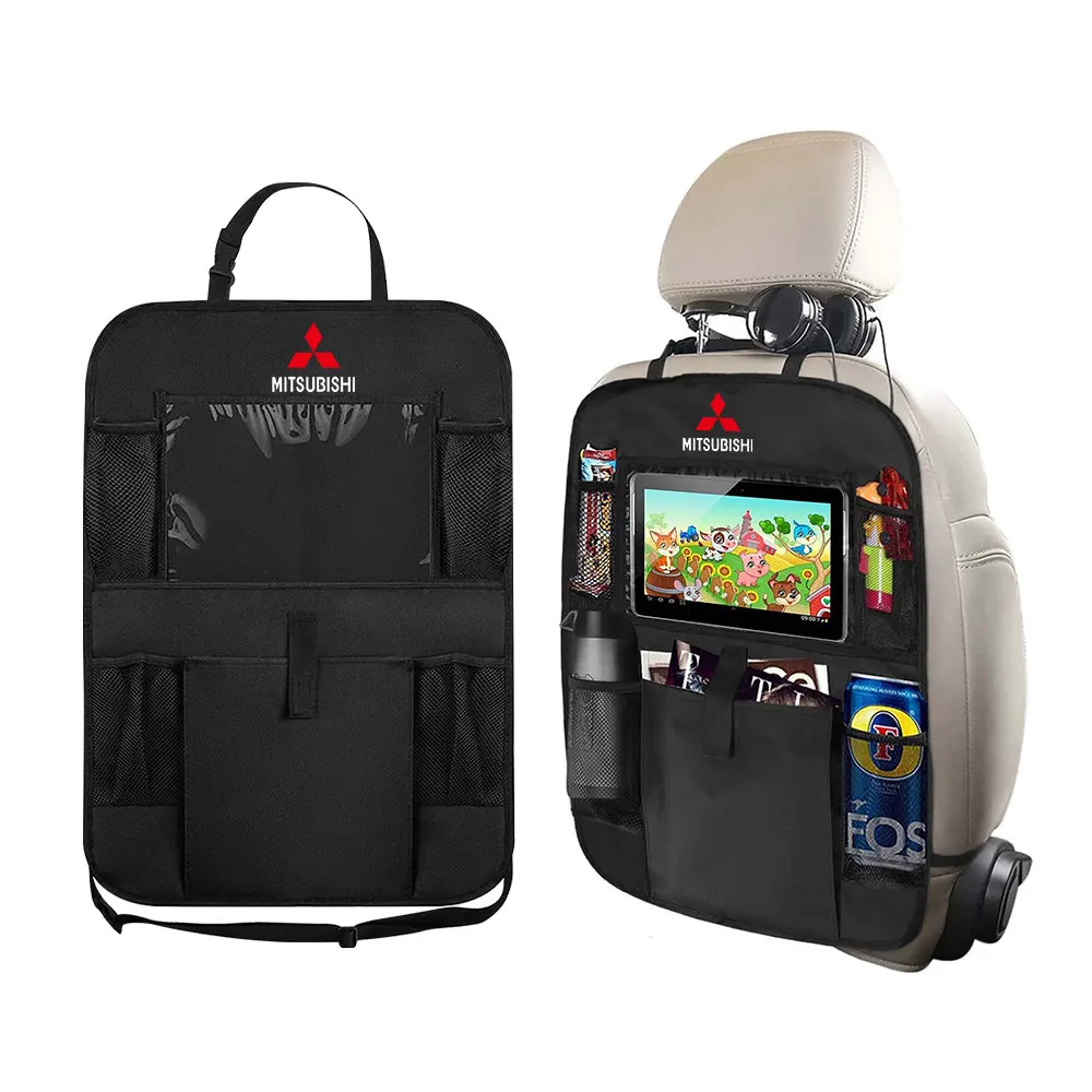 Сумка для хранения на спинку автомобильного сиденья, карманный держатель для телефона, держатель для телефона для Mitsubishi Outlander I200 Pajero Eclipse Lancer ASX Space Delica