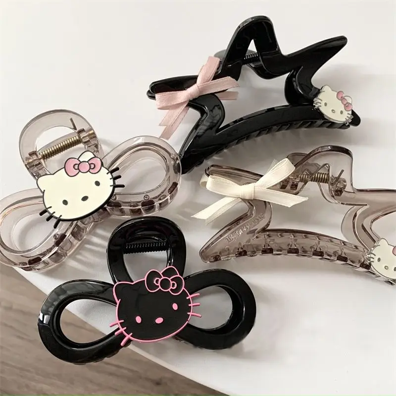 

Sanrio Hello Kitty Grip Kawaii Cartoon Sweet Student Anime Style Girl's Cute Hair Sweet Hair Hairpin Accessories Toys Girls