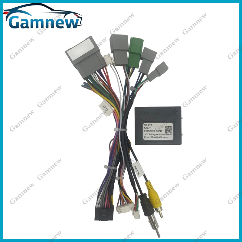 Gamnew Car 16pin Wiring Harness Adapter Canbus Box Android Radio Power Cabler For Suzuki Solio Baleno S-presso Fronx 2023+