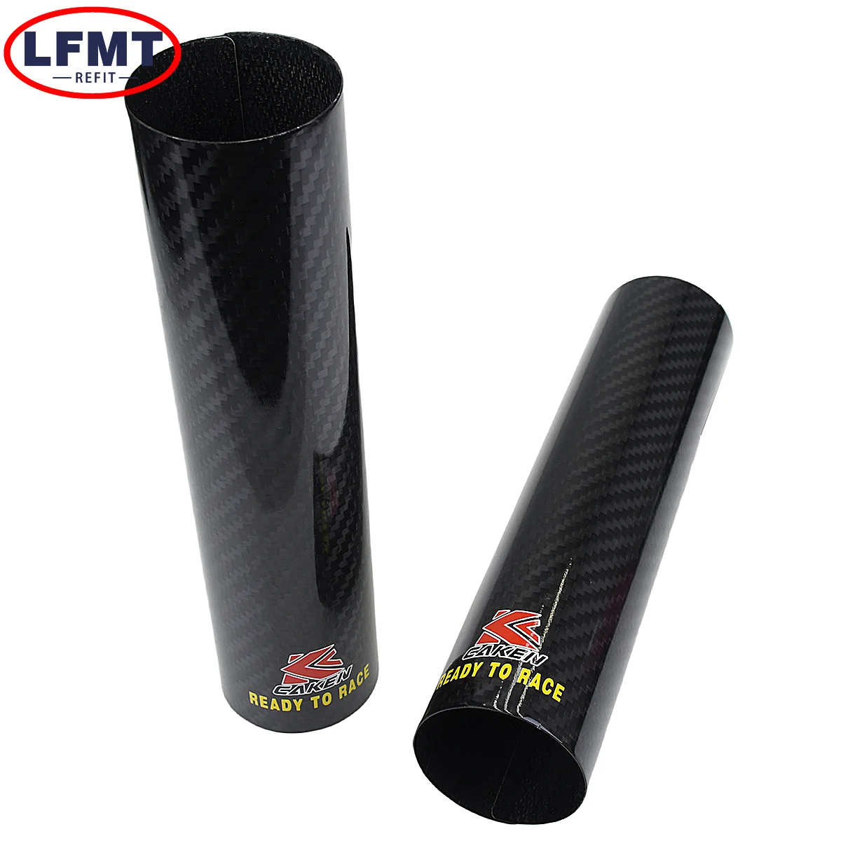 Motorcycle 160-260mm Front Fork Wraps Carbon Fiber Protectors For KTM Honda Yamaha Kawasaki Suzuki CRF CR YZF EXC SXF XC XCF XCW