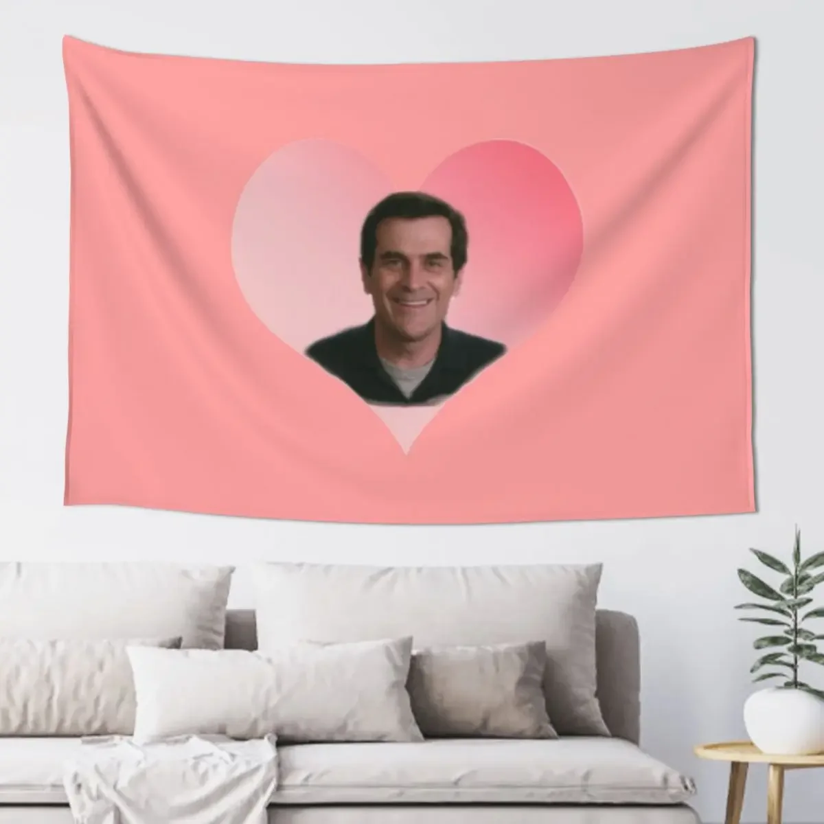 Modern Family Phil Dunphy heart Tapestry Wall Hanging Wall Cute Room Decor Home Decorations Tapestry