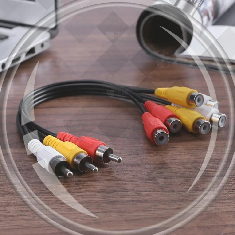 3 Rca Male To 6 Rca…