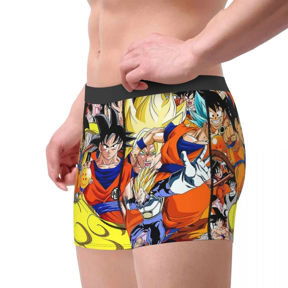 Dragon Ball Z Goku Vegeta DBZ Men Underwear Boxer Briefs Shorts Panties Funny Polyester Underpants for Homme