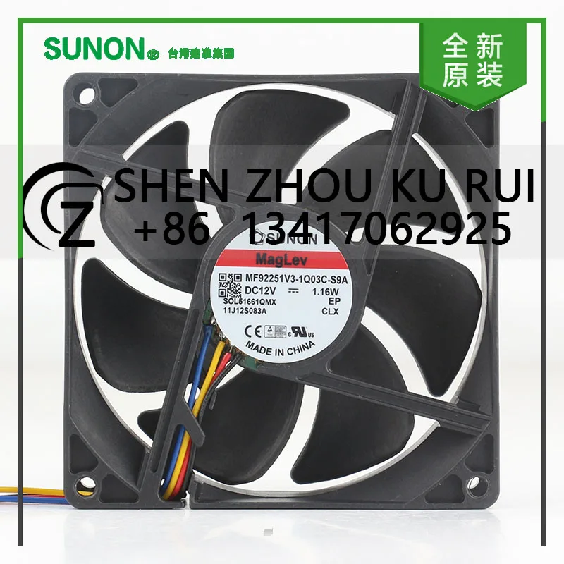 

Новый Sunon 5 В 24 В 48 В постоянного тока 12 В 1,16 Вт AC EC 9025 90X90X25MM 9 см двойной шаровой корпус процессора тихий инвертор MF92251V3-1Q03C-S9A охлаждающий вентилятор