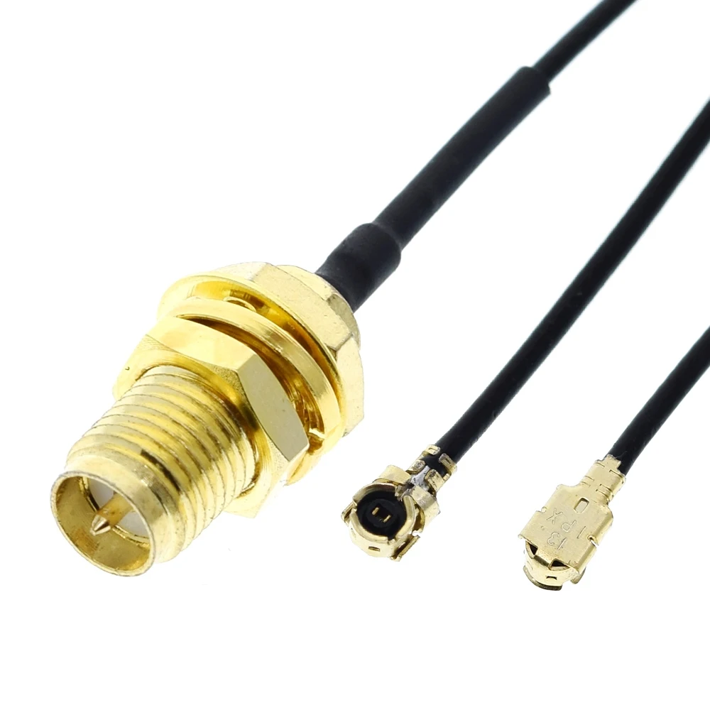 Cabo conector sma macho para uFL/u.FL/IPX sem conector conjunto de adaptador coaxial RG178 cabo rabo de porco 1.13mm
