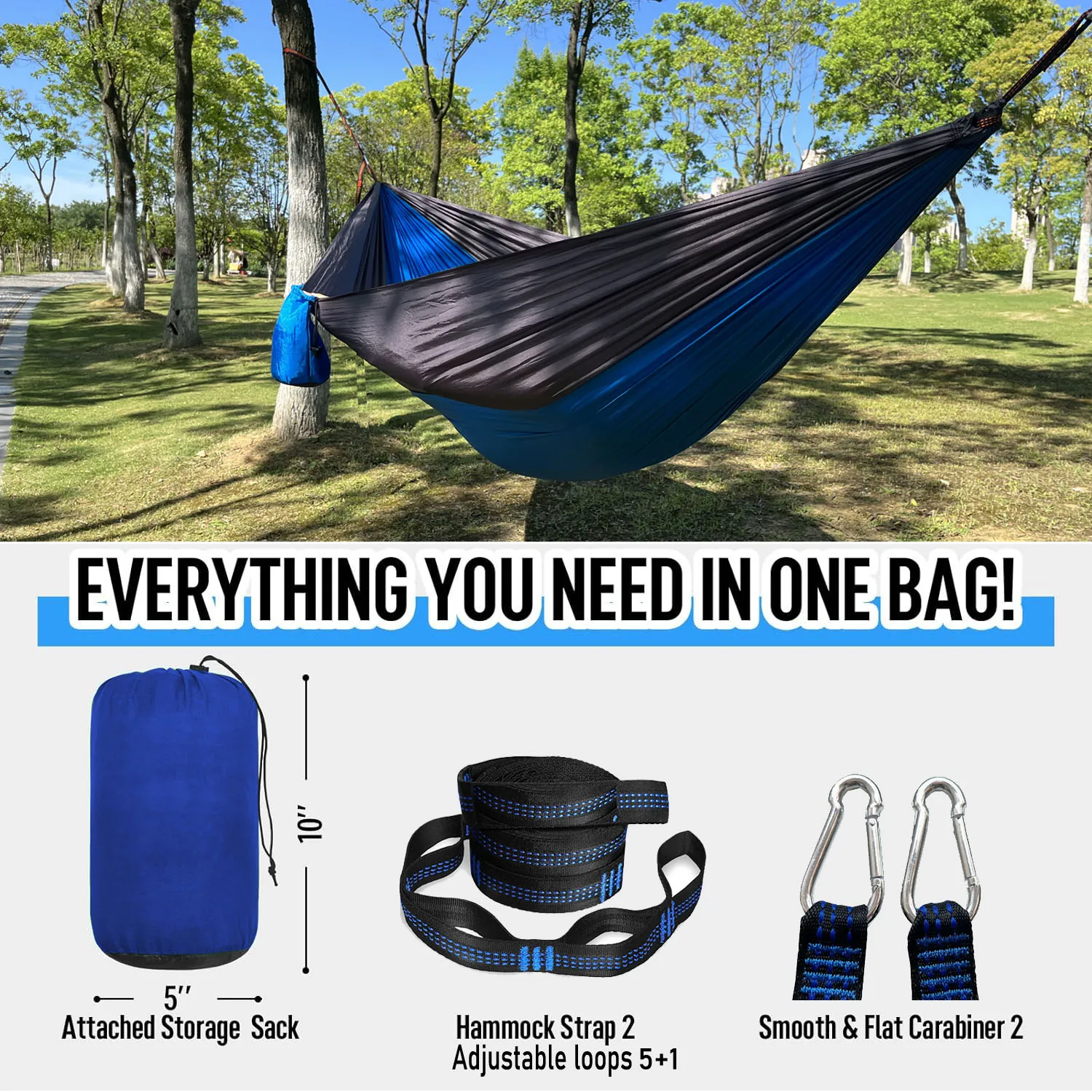 Camping  hammocks for outdoor furniture garden swings hanging hammocks with tree friendly straps and 16 loops sleeping hammocks