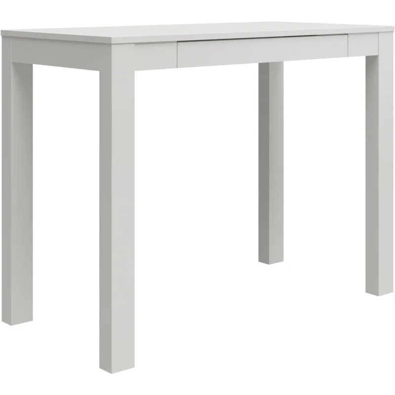 

Ameriwood Home Parsons Desk With Drawer, White