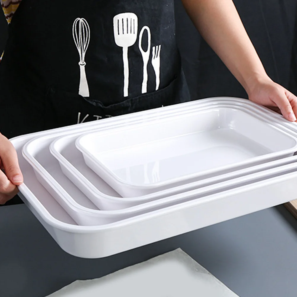 

Tableware Tray Storage Serving Dishes Party Display Snack Platter Food Melamine Decorative Smooth Surface Entertaining