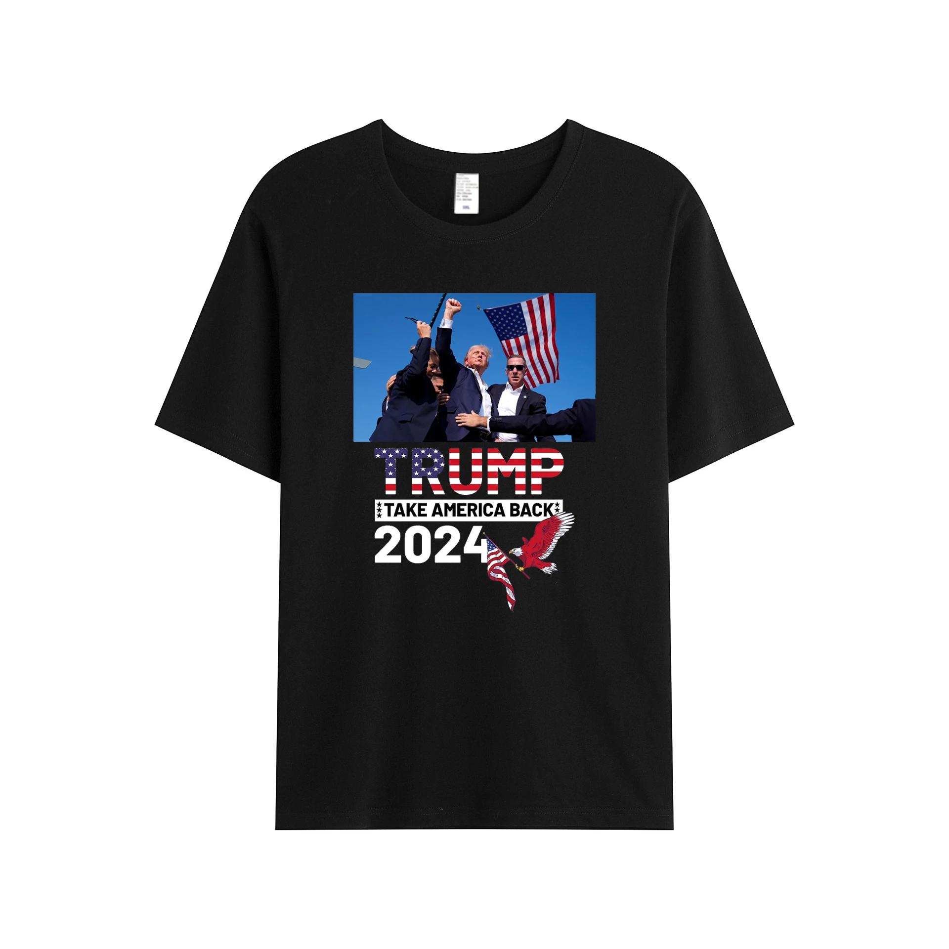 

Trump Rally Shooter 2024 USA Freedom Trump Make American Great Again player T Shirt Unique Cotton Funny Casual Printing Shirt