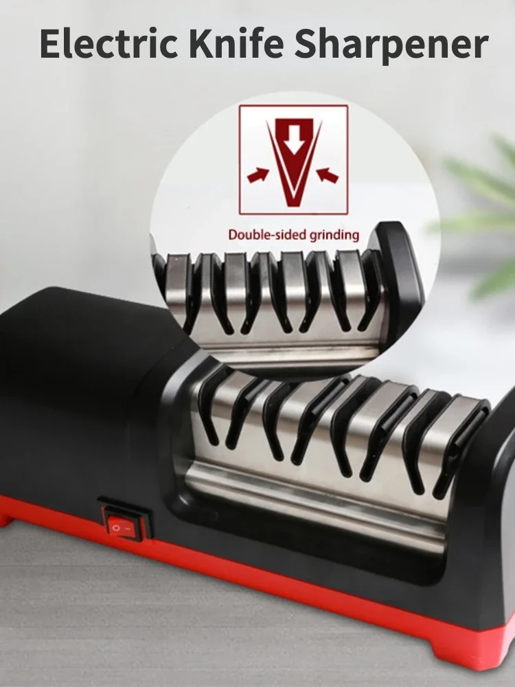 TAIDEA Top Level TG2102 Electric Diamond Steel Sharpener With 4 Slot For Kitchen Ceramic Knife