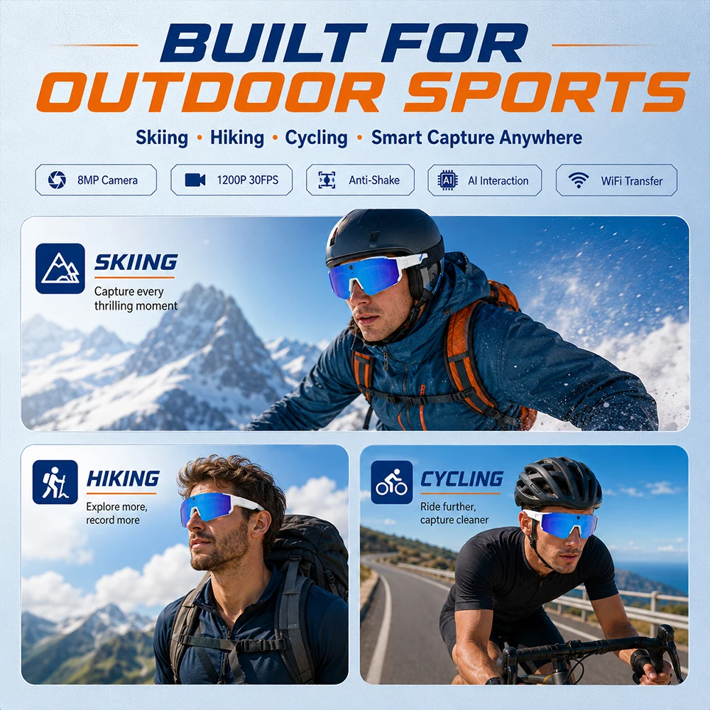 2026 Smart Outdoor Recording G - огляд і ціна Smart Glasses Lens