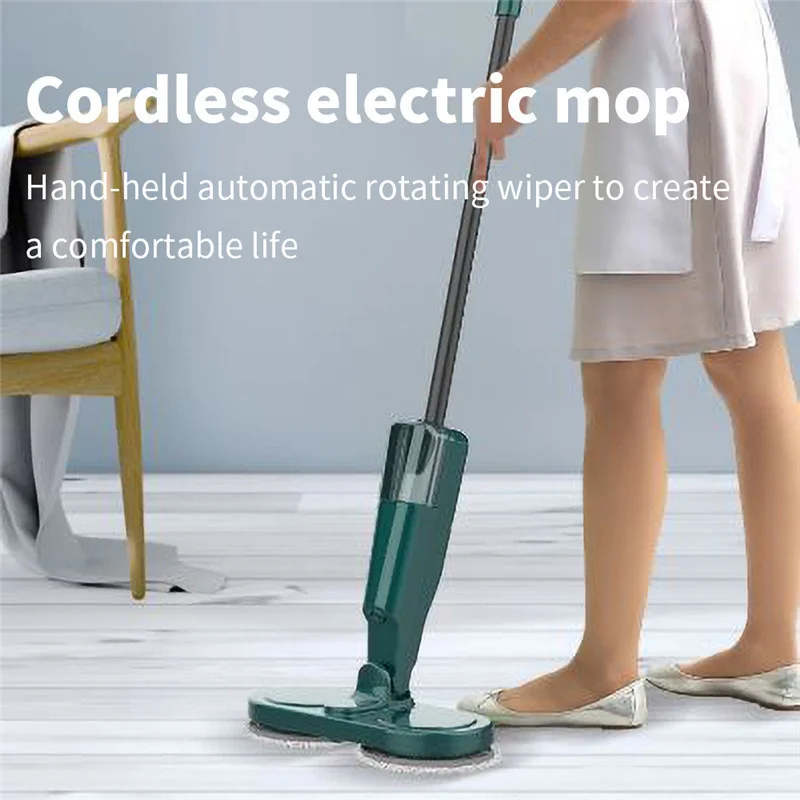 Floor Mop With Sprayer For Cleaning Handheld Wireless Rotary Electric Mop Floor Cleaning Chargeable Home Appliance