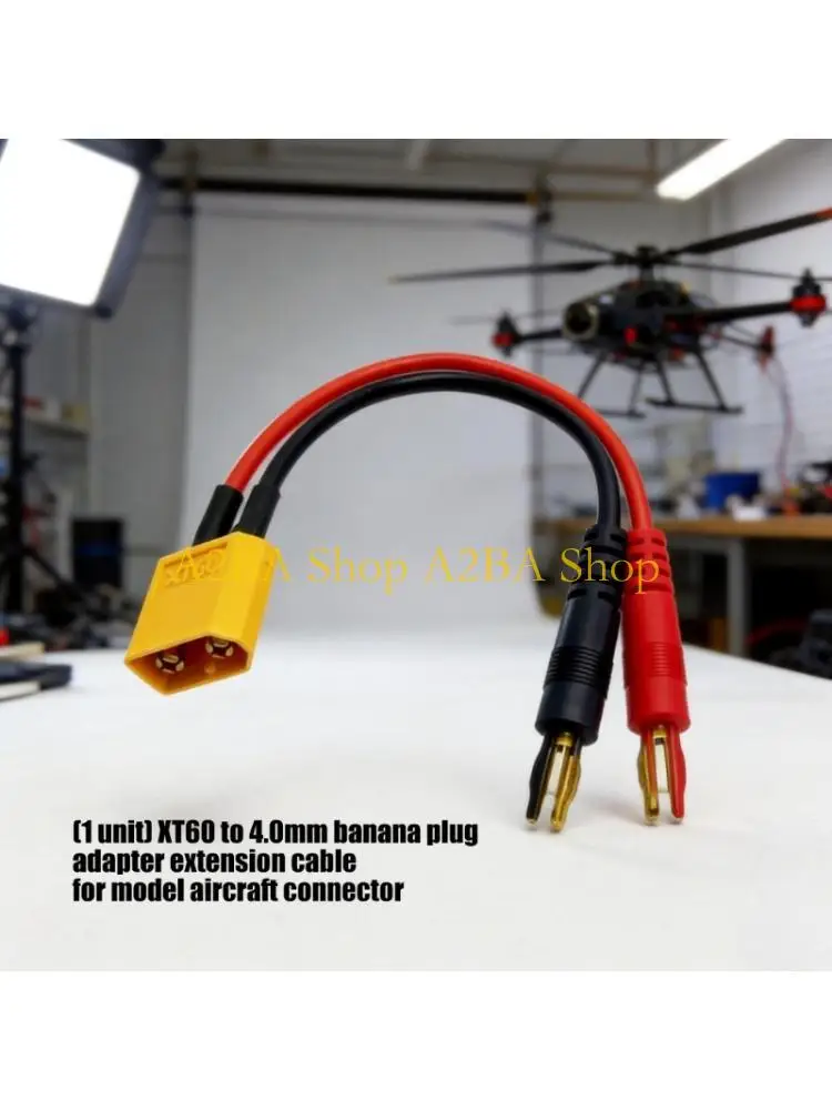 A2BA 16AWG 60 to Banana Plug Battery Wire for Remote Chargers Connection