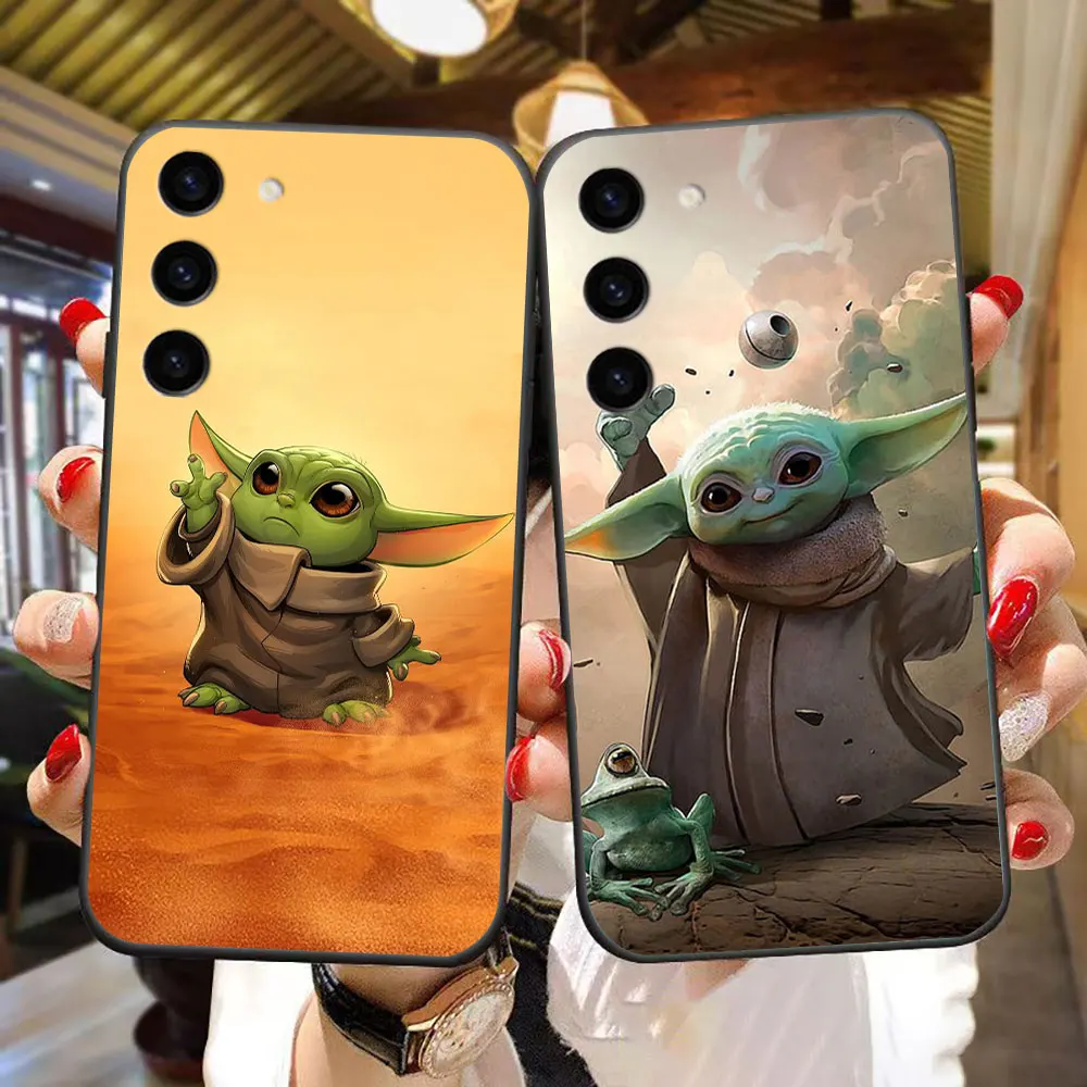 

Cute Baby Y-Yoda Cover Phone Case For Samsung Galaxy S25 S24 S23 S22 S21 S20 FE S10 S9 ULTRA PLUS LITE TPU Case Shell Capa Funda