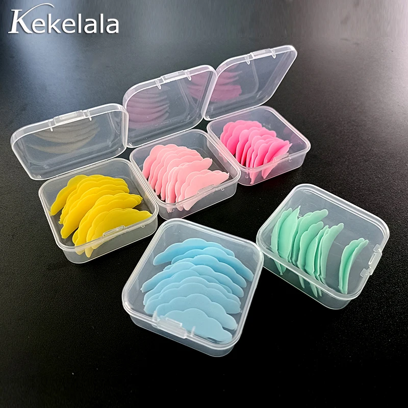 10Pcs Reusable Eyelash Lifting Kit Silicone lamination Pad Eyelash Perm Rods 3D Eyelashes Extension Curler Pad Makeup Tool