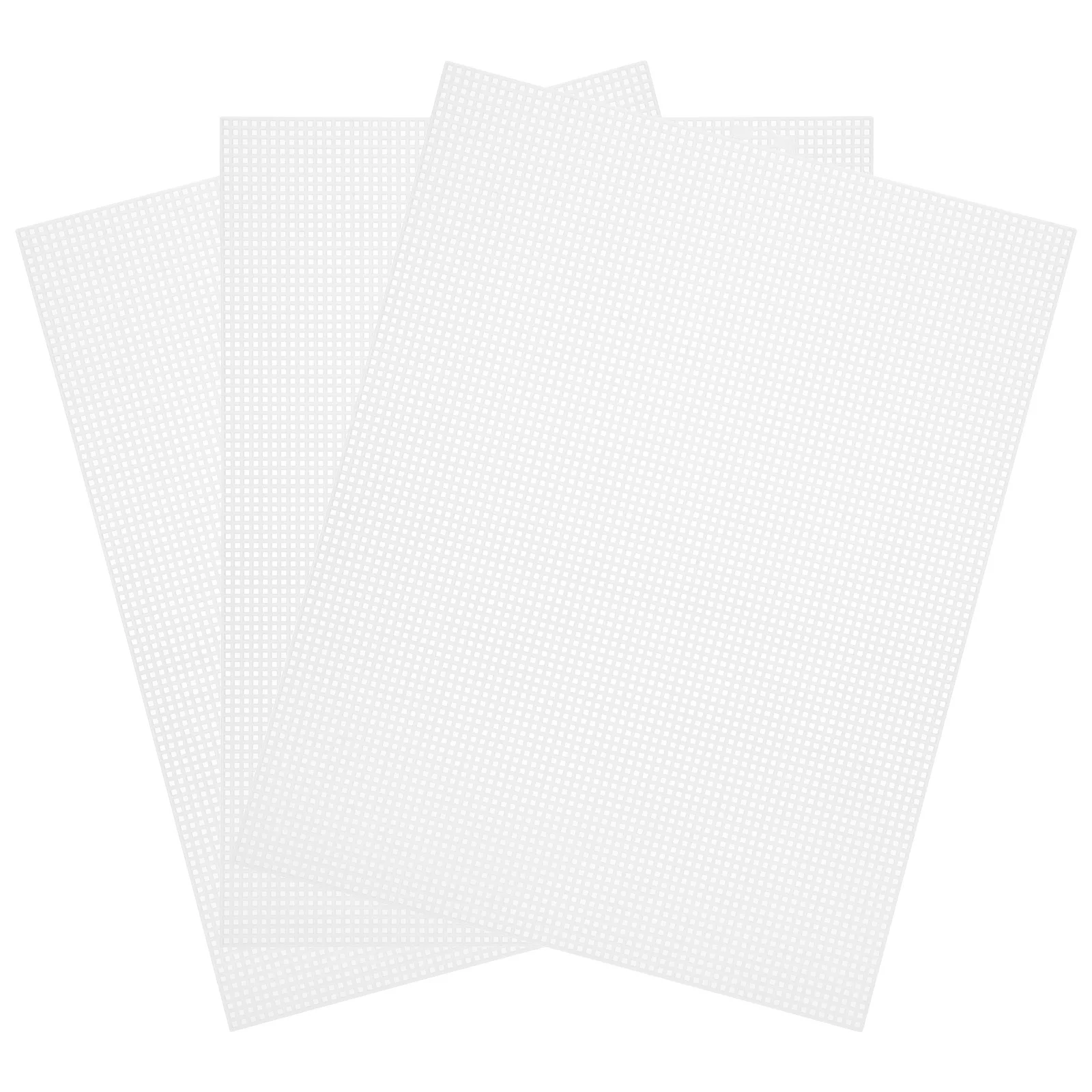 

3Pcs Mesh Sheet Craft Kit Reusable Pe Sewing Sheets for Embroidery Cross Knitting Quilting DIY Handicrafts Well-Ventilated Shape