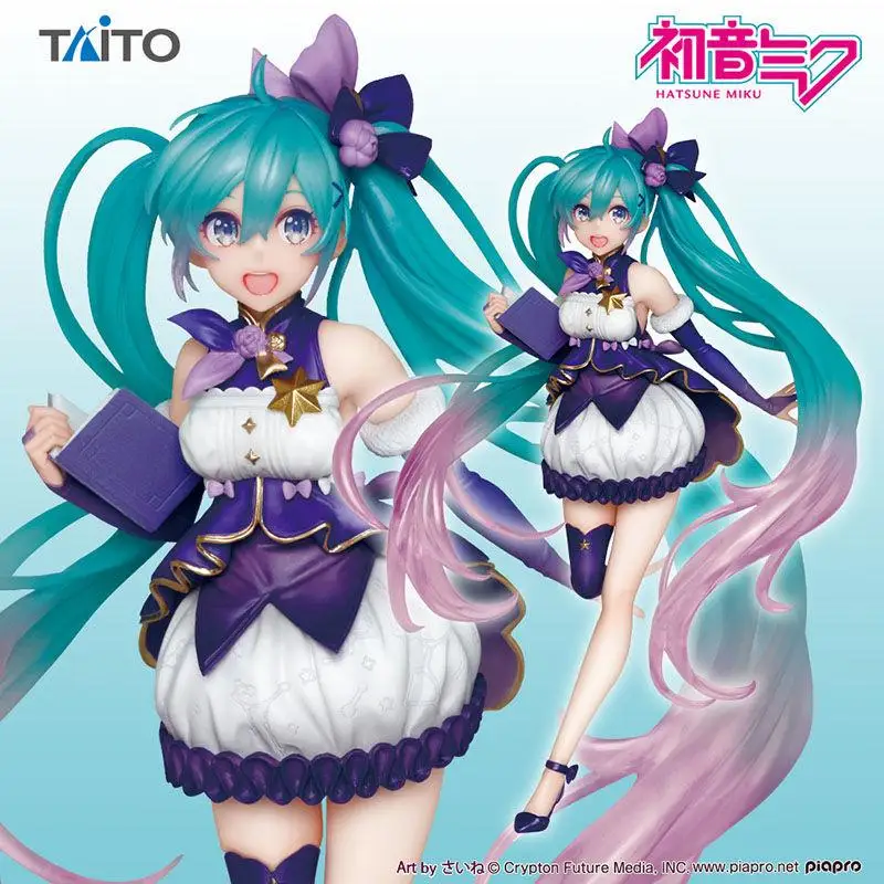 Hatsune Miku 3Rd Taito The Four Seasons Winter Dress Kingpin Cartoon Cute Anime Figure Model Toys for Girl Birthday Toys Hobbies