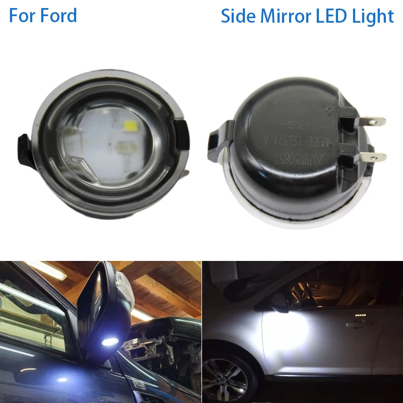 

1 Pair x Side Mirror Puddle Light LED Rearview Mirror Lights For Ford Edge Mondeo MK5 5 Fusion 2 Explorer Everest Mustang