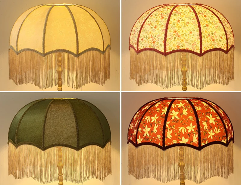 Table Lamp Lampshade Chinese Retro Fabric  E27 Table Lamp Floor Lamp Bedside LIGHT Accessories Shell Cover