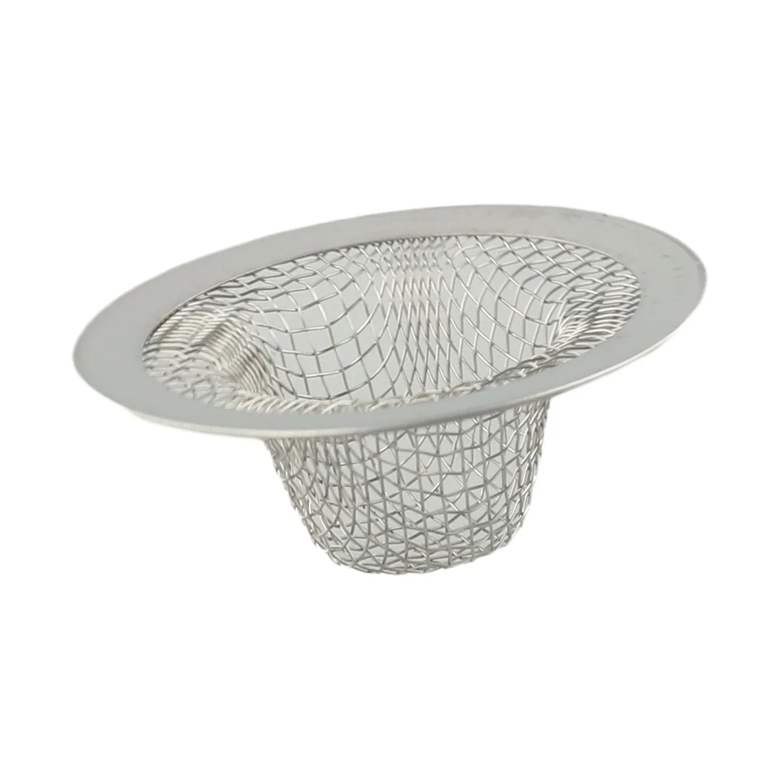 Filtre d'évier à maille en acier inoxydable, couvercle de vidange, attrape-cheveux, bouchon de déchets, bain, évier, douche, cuisine, 1 pièce